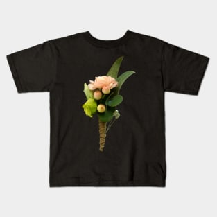 The Boutonniere -  Fleurieu Wedding - Adelaide Hills Wedding by South Australian artist Avril Thomas Kids T-Shirt